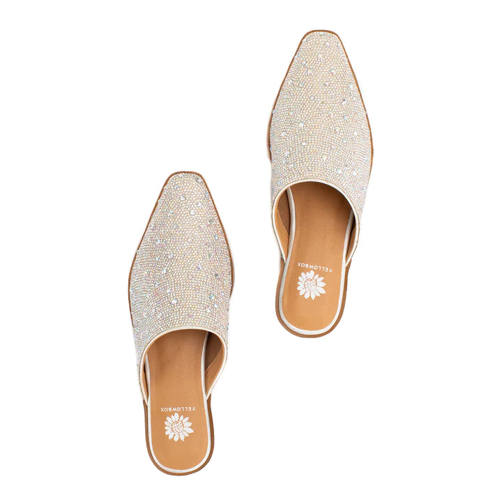 WANNY RHINESTONE SLIP-ON MULE