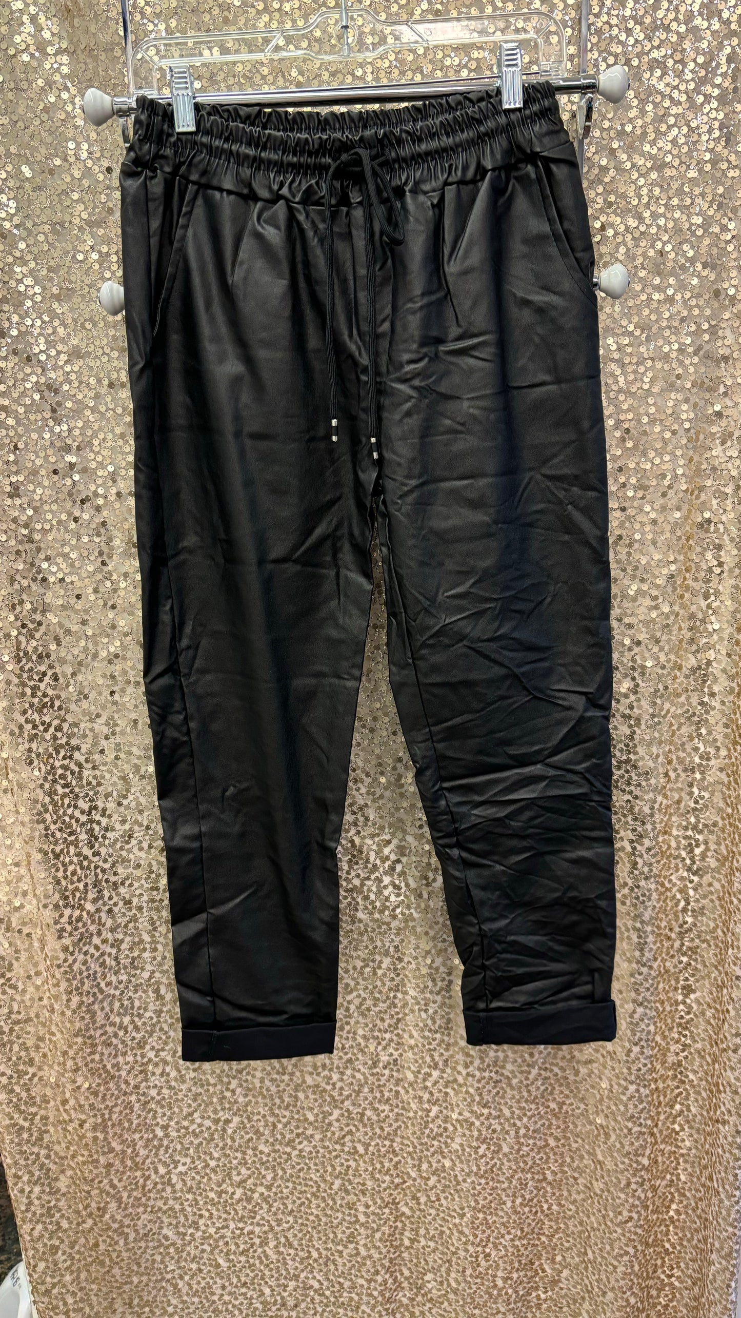 LM PLEATHER PANTS