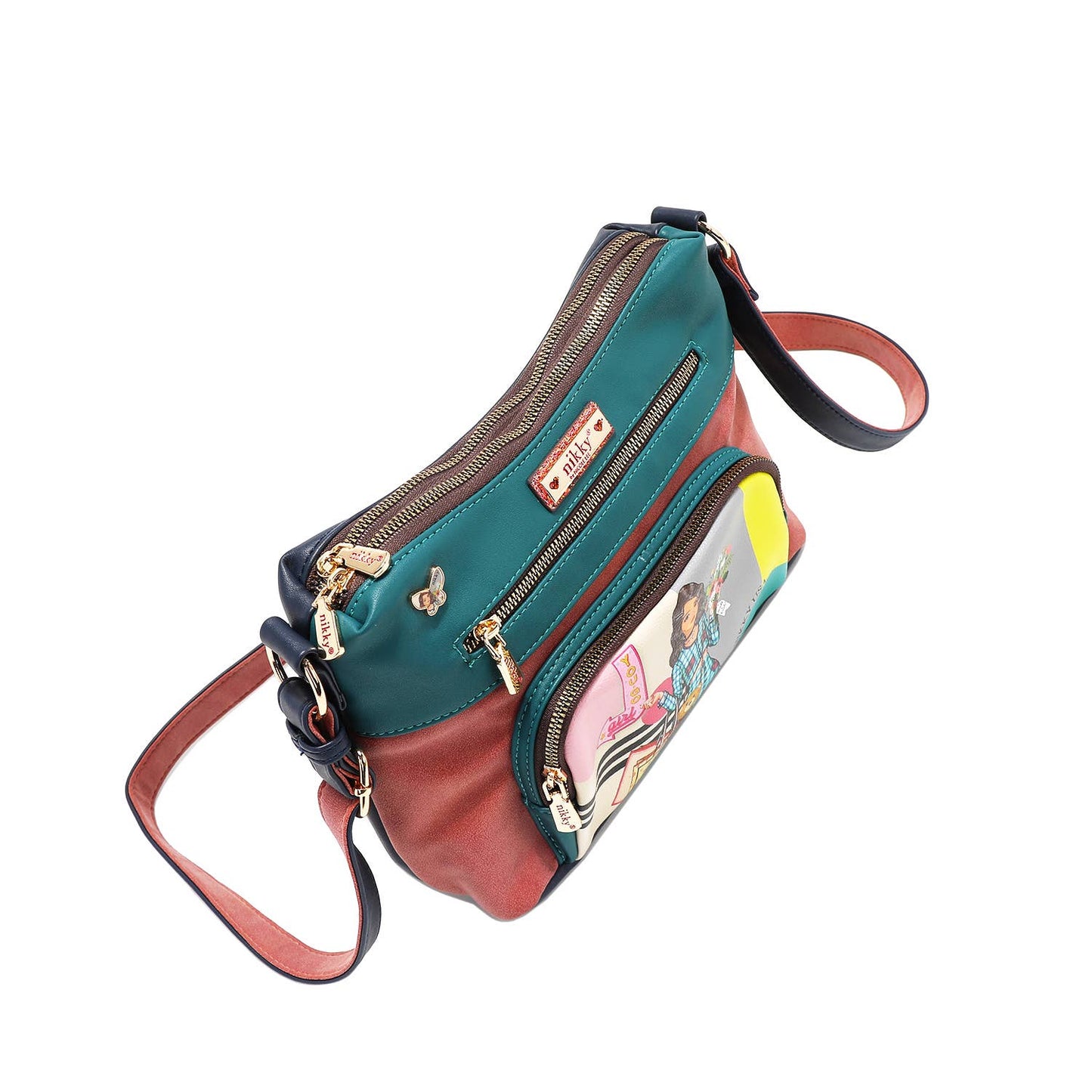 NICOLE LEE NIKKY MULTIPOCKET CROSSBODY BAG