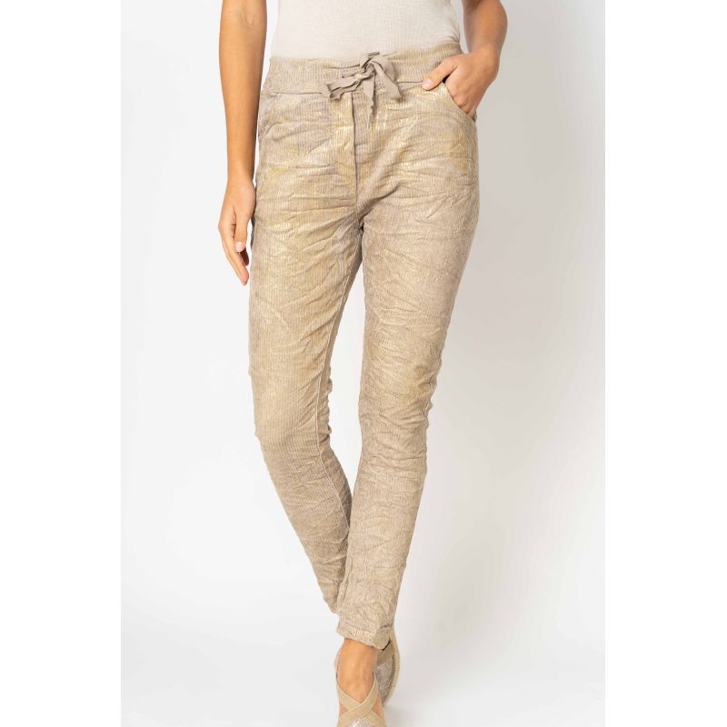 LM CORDUROY JEGGINGS WITH SHIMMER