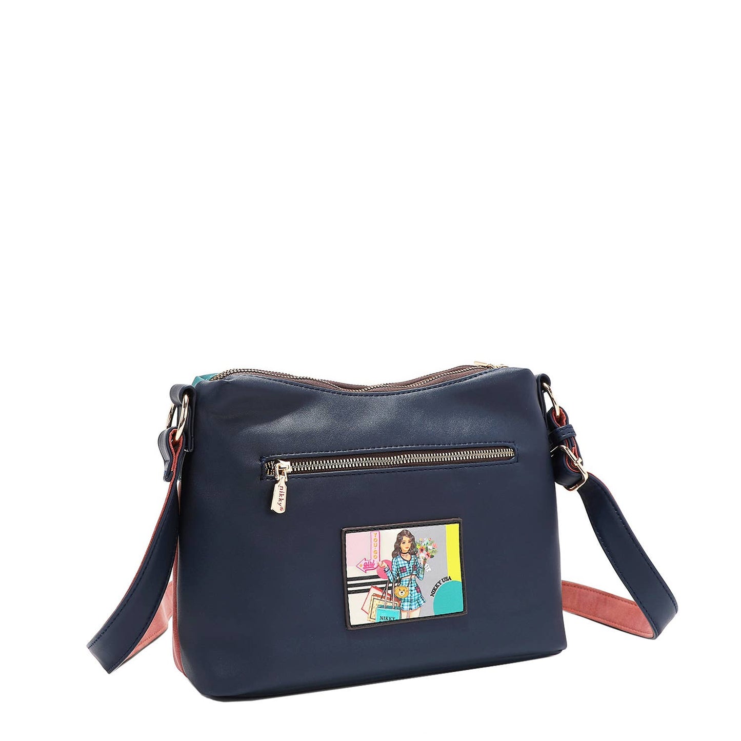 NICOLE LEE NIKKY MULTIPOCKET CROSSBODY BAG