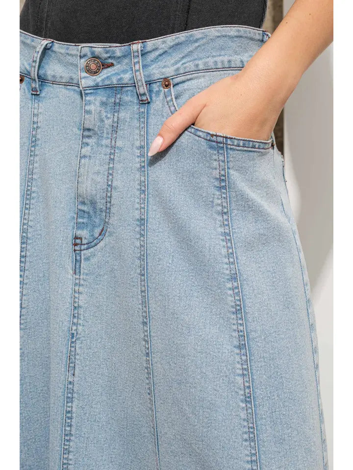 DD DENIM LONG SKIRT