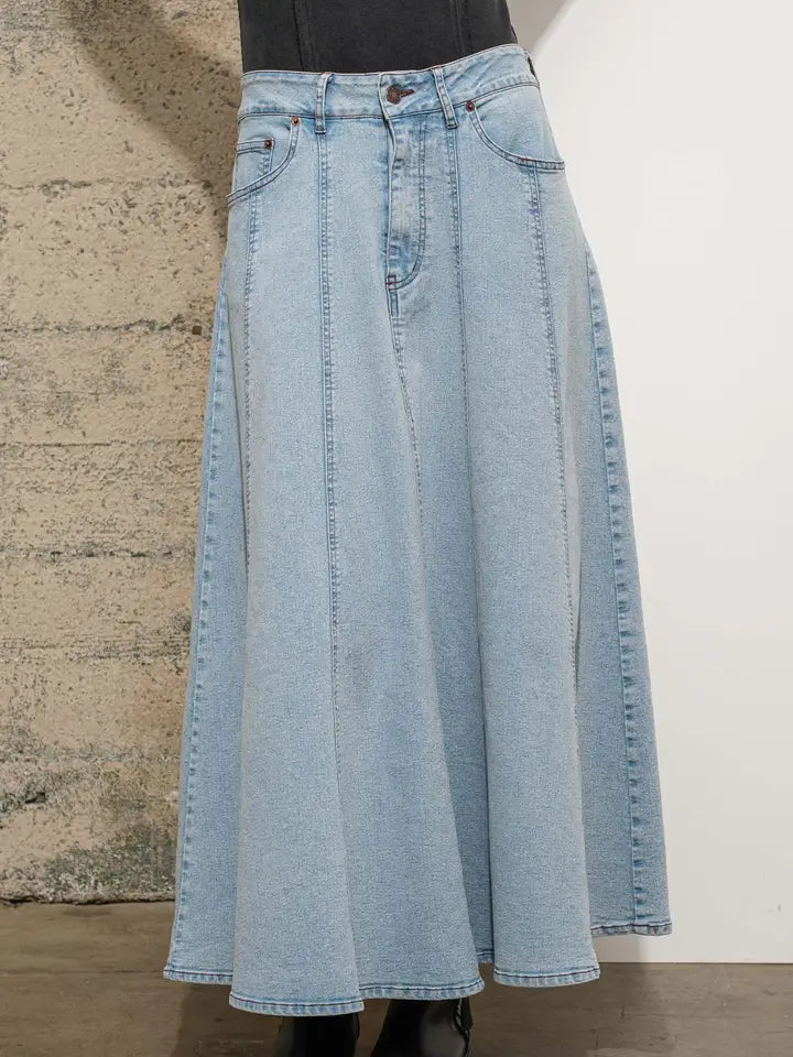 DD DENIM LONG SKIRT