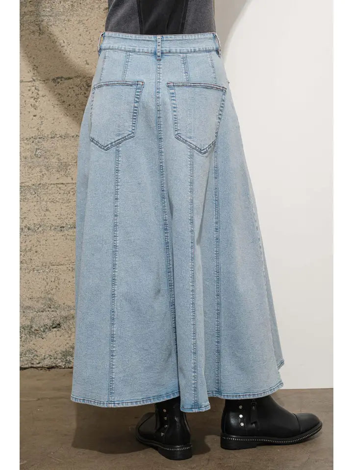 DD DENIM LONG SKIRT