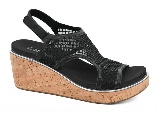 CORKY'S CARLEY WEDGE MESH SPARKLY SANDALS