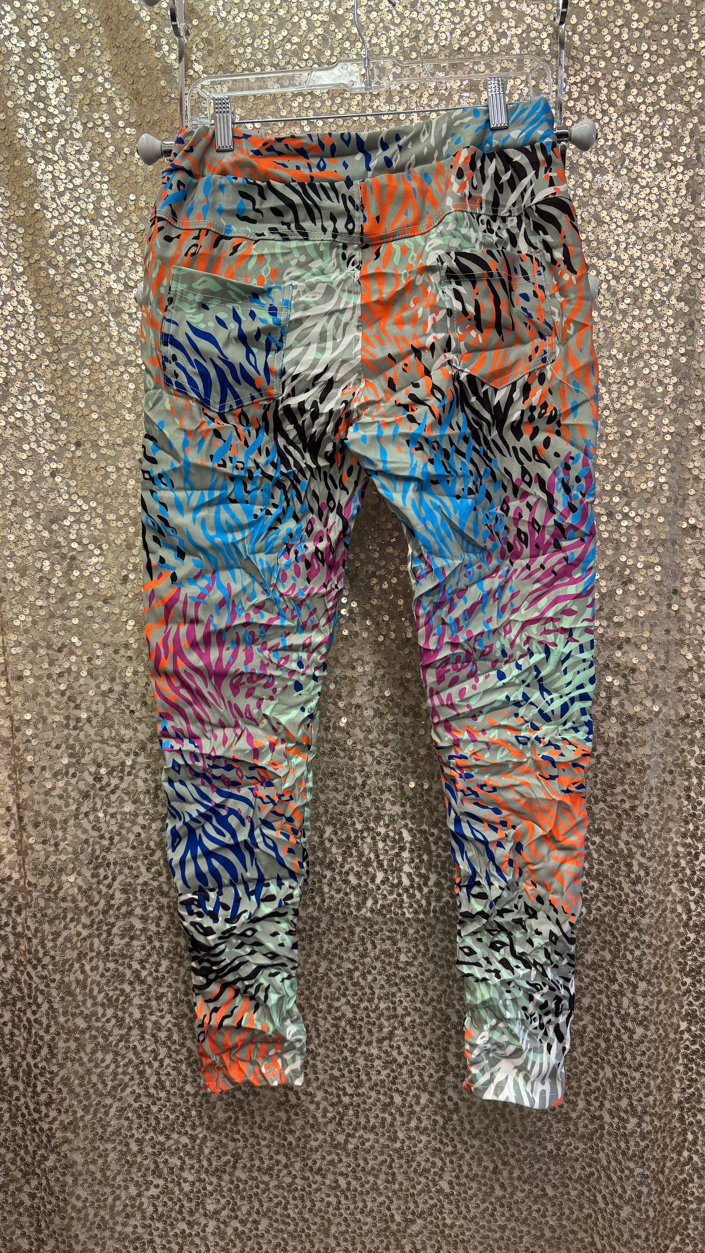 ZEBRA PRINTED JEGGINGS/PANTS ONE SIZE