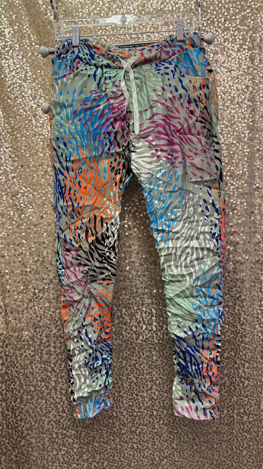 ZEBRA PRINTED JEGGINGS/PANTS ONE SIZE