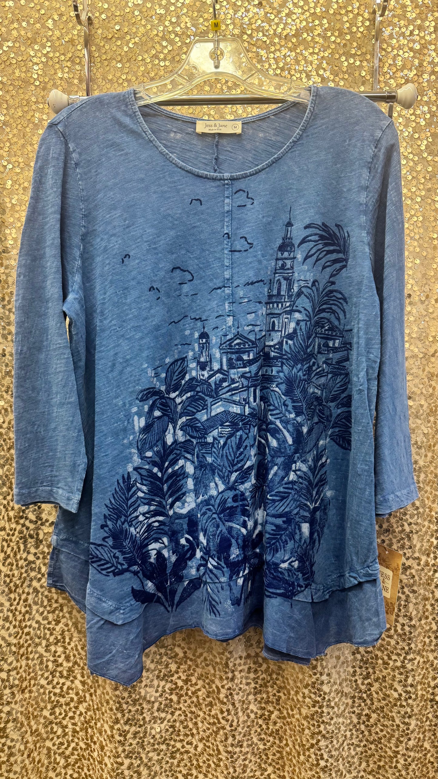 JJ EUROPA MW COTTON TOP W/ HANKERCHIEF HEM