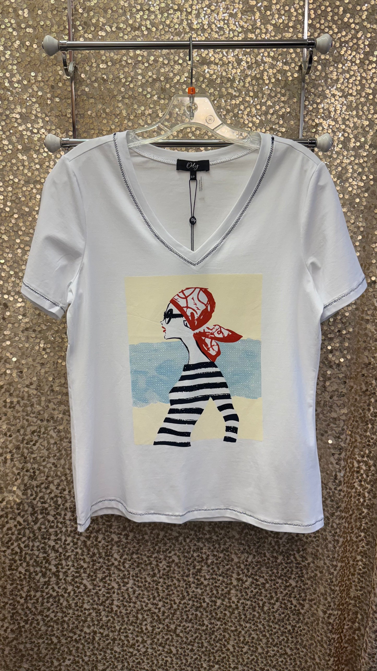 ORLY STRIPED LADY TOP