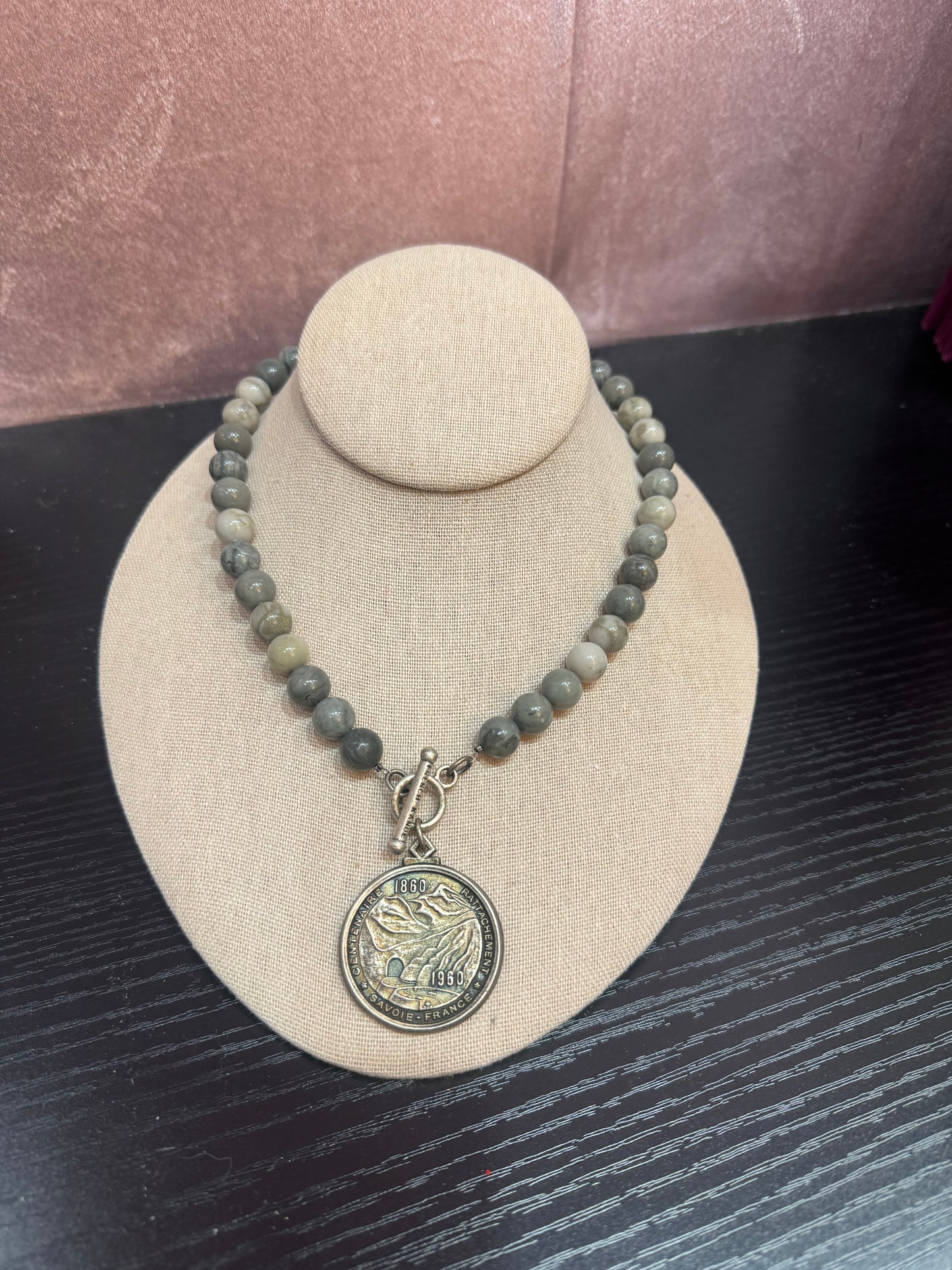 SILVER PLATED CENTIENIAL MEDALLION SLATE MIX NK