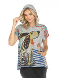 INOAH SCRUFFYS DAY OUT HOODED TOP