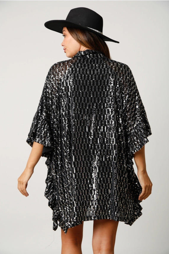 SEQUIN PONCHO