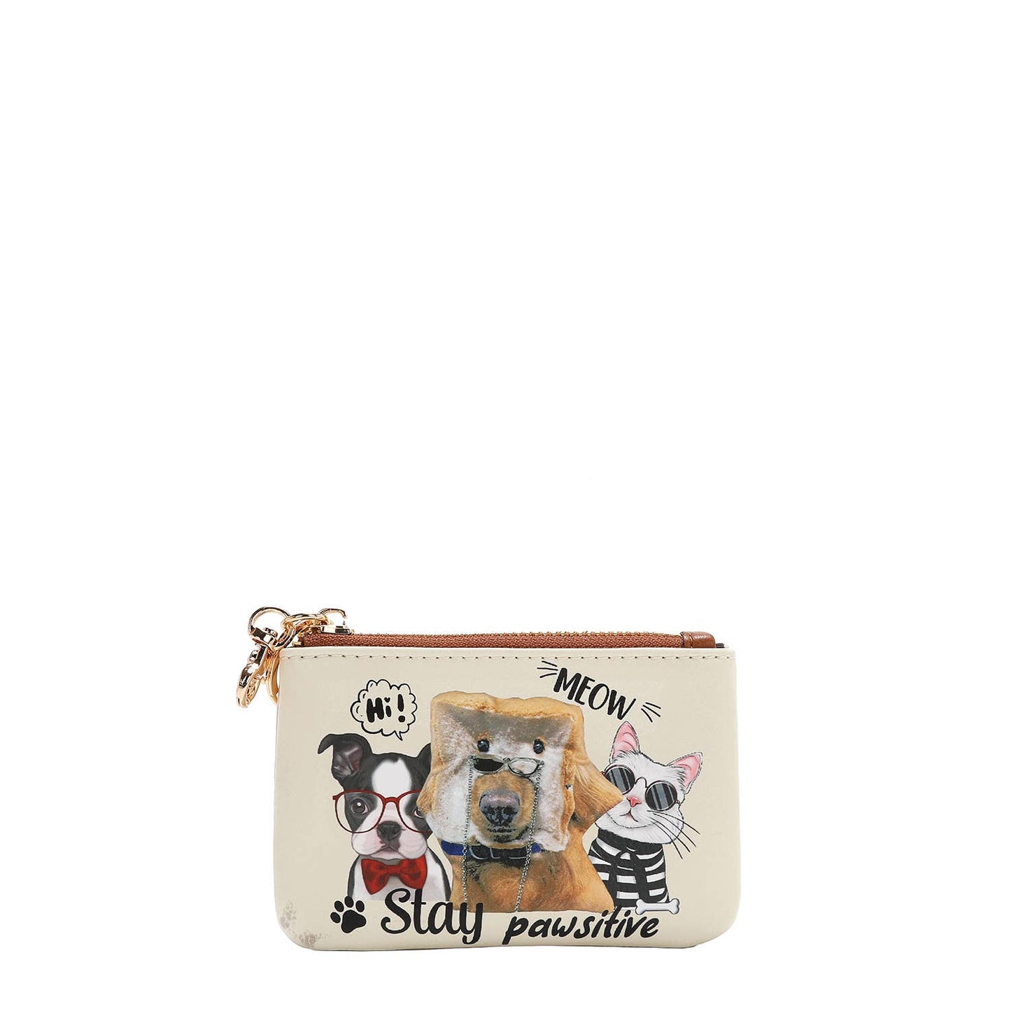 NICOLE LEE BIG BROTHER SLING BAG WITH KEYCHAIN