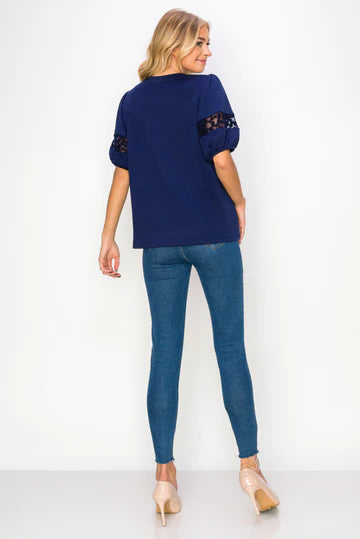 KATRINA TOP W/ PEARLS