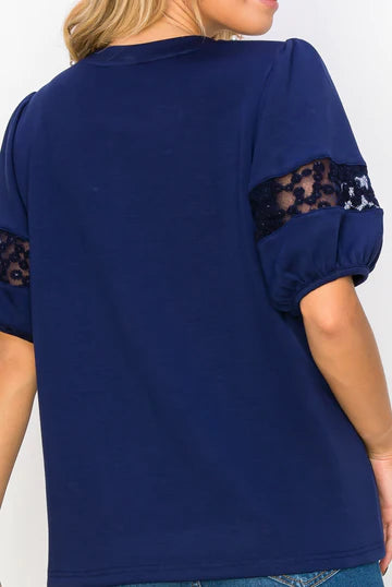 KATRINA TOP W/ PEARLS